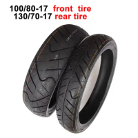 Front 100/80-17 Rear 130/70-17 Motorcycle Vacuum Tire Tubeless Bike Wheel Tyre