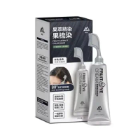 80ml Cover Permanent Black Hair Dye Shampoo with Comb Black Hair Dye Pure Plant-based Instant Hair Dye Cream