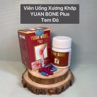 (COMBO 5 HỘP) Viên uống xương khớp YUAN BONE PLUS TEM ĐỎ (mẫu mới) Lọ 40 viên dau xuong daukhop