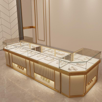 附發票 珠寶展示櫃黃金首飾櫃樣品翡翠玉器石玻璃櫃商場眼鏡手表中島櫃臺353S 快速出貨