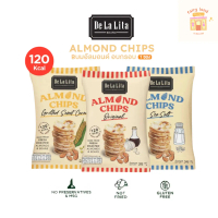 De La Lita Almond Chips ขนมคลีน ขนมอบกรอบ อัลมอนต์ชิพส์ แคลต่ำ อบ ไม่ทอด กลูเตนฟรี เจ วีแกน มังสวิรั