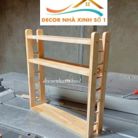 Decor Nhà Xinh Số 1 - Kệ Gỗ 3 Tầng Đẹp Mắt Cho Phòng Bếp & Phòng Khách - Decornhaxinhso1