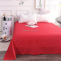 Egyptian Cotton Bed Sheets Flat Sheet Bedding Top Sheet Pure / Plain Colour Black White Gray Twin Fu