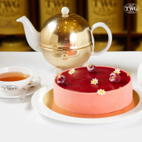 【TWG Tea】玫瑰芬香茶味覆盆莓香草慕斯蛋糕 提貨券(7吋)
