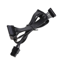 6Pin To Mainboard Hard Disk 4 Port Power Sockets Cable for G1G2G3 85CM R9UA