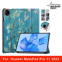 For Huawei MatePad Pro 11 2022 Smart Case Fashion Painted Hard Back Cover for Funda Huawei Matepad Pro 11 Case 2022 GOT-W29