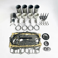 4D56 8V 4D56T Overhaul Rebuild Kit Full Set Gasket Pistons Rings Bearings Vavles For Mitsubishi PAJERO 2.5 LTR Engine Parts