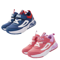 【童鞋520】FILA童鞋-輕量慢跑運動系列2色任選(436X-321/519-藍紅/粉紫-16-22cm)