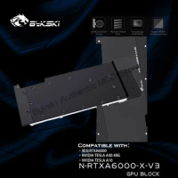 Bykski N-RTXA6000-X-V3 GPU Water Block For Leadtek RTXA6000 / NVIDIA Tesla A40 48G Graphic Cards, VGA Liquid Heatsink Radiator