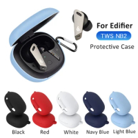 1PC For EDIFIER TWS NB2 Cover Wireless Bluetooth Headphones Dustproof Protective Cover Soft Silicone Case With Carabiner newest
