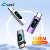 PD100W Fast Charging Type C OTG Adapter Digital Display USB C Male to Type C Female Converter For iPhone 15 Xiaomi OTG Connector