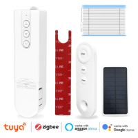 Tuya zigbee Smart Motor Electric Chain Roller Blinds Shade Shutter Drive RF Remote Voice Control Compatible with Alexa Google