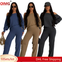 10 Wholesale Fall Winter Tracksuits Women Two Piece Sets Long Sleeve Hoodie Top Pants Outfits Casual