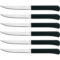 《GHIDINI》牛排刀6入(黑) | 西餐刀 餐刀 鐵板刀