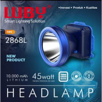 TERSEDIA Senter Kepala LUBY 45 watt BESAR 2868 / L2868 / L-2868 Baterai