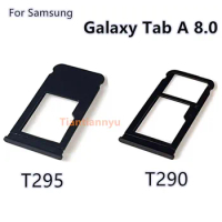 Black/Silver For Samsung Galaxy Tab A 8.0'' SM-T290 T295 Single And Dual SIM Card Tray Slot Replacement Parts