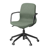 LÅNGFJÄLL 會議椅, gunnared 灰綠色/黑色