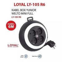 Kabel Roll Listrik / Stop Kontak Kabel Loyal 6 Meter/ Roll Listrik
