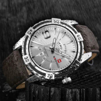 NAVIFORCE Relogio Masculino Men's Casual Sport Quartz Watch Mens Watches Quartz-Watch Leather Strap Military Wrist Watch Male