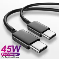 10PCs 45W 5A Super Fast Quick Charger USB C Cable Type c to USB-C PD Cables 1M For Samsung S22 S23 S20 S24 Note 20 htc lg