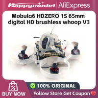 HappyModel Mobula6 HDZERO V3 1S 65mm Digital HD Brushless Whoop SuperX HD ELRS AIO EX0802 KV19000 HDZero Camera VTX
