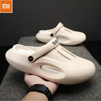 Xiaomi 2023new summer men's Non Slip beach hole shoes outdoor leisure drifting thick bottom Baotou cool slippers
