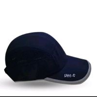Topi Safet T Hitam dengan Desain Net dan Logo Safe-t cap 903