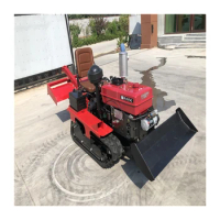 Multifunctional Agricultural Seated Type Seated Type Small Crawler Diesel Power Rotary Cultivator Tiller