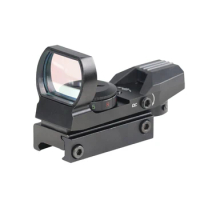 LUGER 20mm Rail Riflescope Holographic Red Dot Sight Hunting Optics Scope Reflex 4 Reticle Collimator Sight Tactical Scope