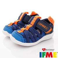 ★IFME日本健康機能童鞋-透氣休閒鞋水涼鞋IF22-010612藍(寶寶段)