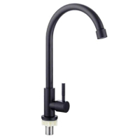 Kitchen Faucet Single Cold Water Stainless Steel Water Purifier Single Lever Hole Tap Kitchens Bars Bathrooms Toilets Accessory