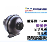 免運*附發票【鋐宇泵浦技研館】中一電機 幽浮扇 UF - 240 4吋 鼓風機  抽送風機 排風機 廚房用排風機 抽油煙