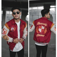 Jaket Varsity Baseball BGSR Heavenly Guard Full Bordir / Jaket Bomber Pria / Jaket Pria Original