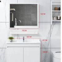 Nordic bathroom cabinet combination bathroom sink smart mirror modern minimalist washbasin bathroom sink cabinet