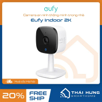 [Hỏa tốc HN] Camera an ninh thông minh Eufy Indoor 2K, tích hợp còi báo động, tương thích Google, Al