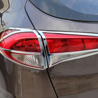 2015-2017 Tail Light Cover For HYUNDAI Tucson Chrome Accessories abs Cars Parts For HYUNDAI Tucson 4