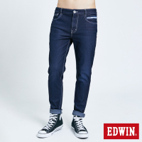 EDWIN 男裝 加大碼 JERSEYS 迦績 超彈錐形褲-原藍磨