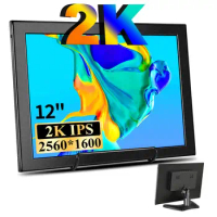 Eyoyo 2K Portable Monitor 12" Display QHD 2160x1440 IPS HDMI Gaming Screen for PS4 Xbox Nintendo Switch Raspberry pi Laptop PC
