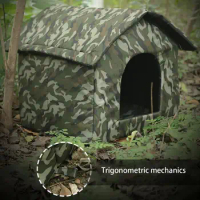 Outdoor Dog Bed Waterproof Roof Bed Thickened Cold-Proof Nest Cat House Kitten Shelter Cat Cave Dog Pet Bed Basket For Dog
