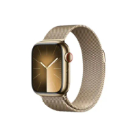 Apple Watch S9 LTE版 45mm 金色不鏽鋼錶殼；金色米蘭式錶環 GPS +行動網路 MRMU3TA