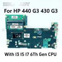 831862-601 831862-501 For HP Probook 430 G3 440 G3 With I3 I5 I7 6Th Gen Notebook Mainboard DA0X61MB6G0 DDR3 Laptop Motherboard