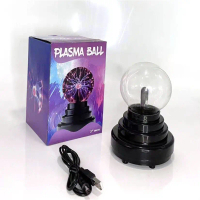 (Baru) lampu fesyen 3/6 \Magic Crystal Ball Plasma Globe Plasma Ball Touch Nebula Lamp"