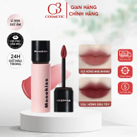 Son kem bùn MOOEKISS Velvet Lip Mud tint lì 3g mềm mịn lâu trôi không khô môi bản vỏ hồng đen G3COSM