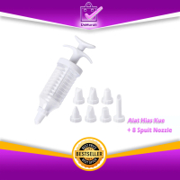Piping Cream Manual Botol + 8 Spuit Nozzle | Alat Hias Kue, Cupcake, Cookies, Buttercream A299