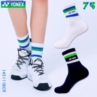 YONEX Badminton Socks 75th Anniversary 145111 Thickened Towel Soled Sports Socks, Sweat-Absorbent and Deodorant Fitness Running