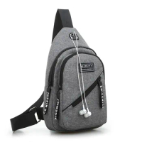 Men Chest Bag Sling Bag Male Shoulder Waist Handbag High Capacity Crossbody Bags For Short Trip Antitheft Messenger Bag