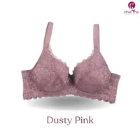 Chelyne BH Brukat Busa Tipis Big Size VB025 Dengan Kawat Penyangga - BH Jumbo Daily Bra 38/46 Cup C.