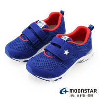 【MOONSTAR 月星】四大機能速乾機能童鞋(MSC22595藍16~19CM)