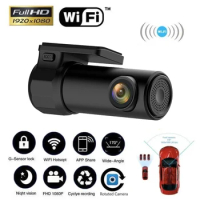 Mini Car Camera Smart Wifi Dash Camera HD1080P Car DVR Night Vision 12V G-Sensor Car Camera Recorder 170 Degree View Dashboard