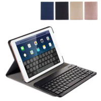 Ultrathin ABS Bluetooth Wireless Keyboard Pu Leather Case Stand Cover for iPad 9.7 inch 2017/2018/Air/Air2/Pro 9.7